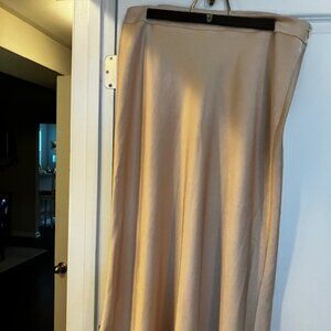 Sezane Sandy Skirt, Butter Yellow, Size 14, Slip Skirt